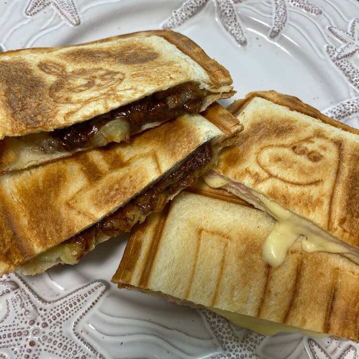 ホットサンド ハムチーズ/チョコバナナ